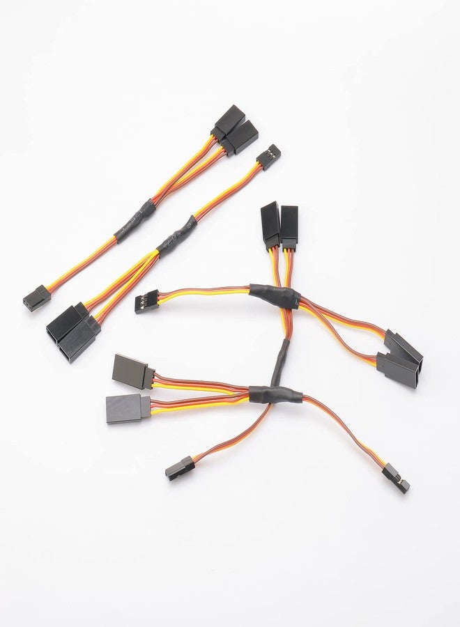 Rowiz 15cm RC Servo 1 to 2 Y Cables Male to Female Extension Lead Wire Cable for KK MWC Eagle Control Board Pack of 5 Set - Image 5